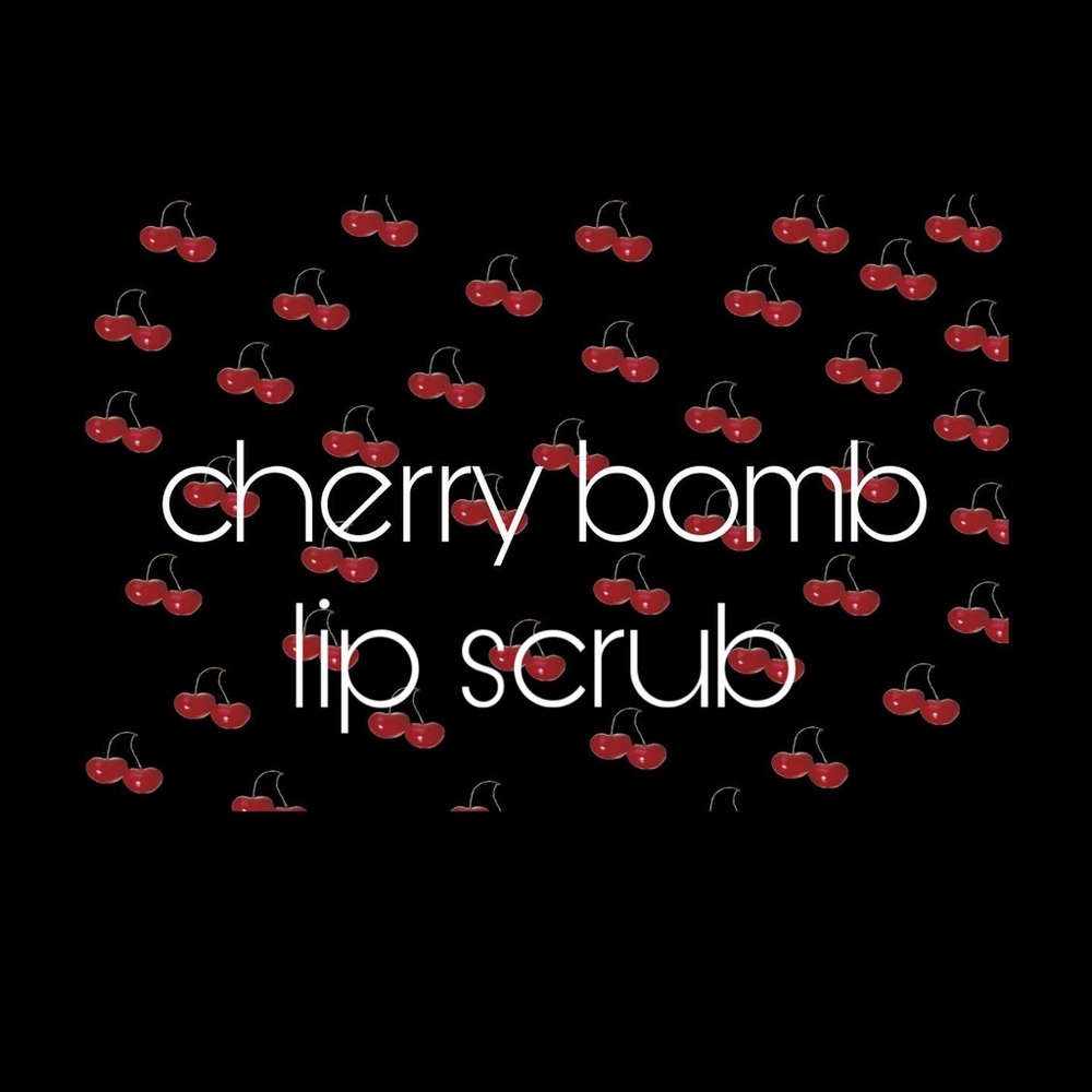 Cherry bomb lip scrub💎🍒handmade product